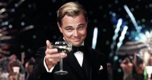 Create meme: DiCaprio Gatsby glass, Leonardo DiCaprio with a glass of, Leonardo DiCaprio Gatsby meme