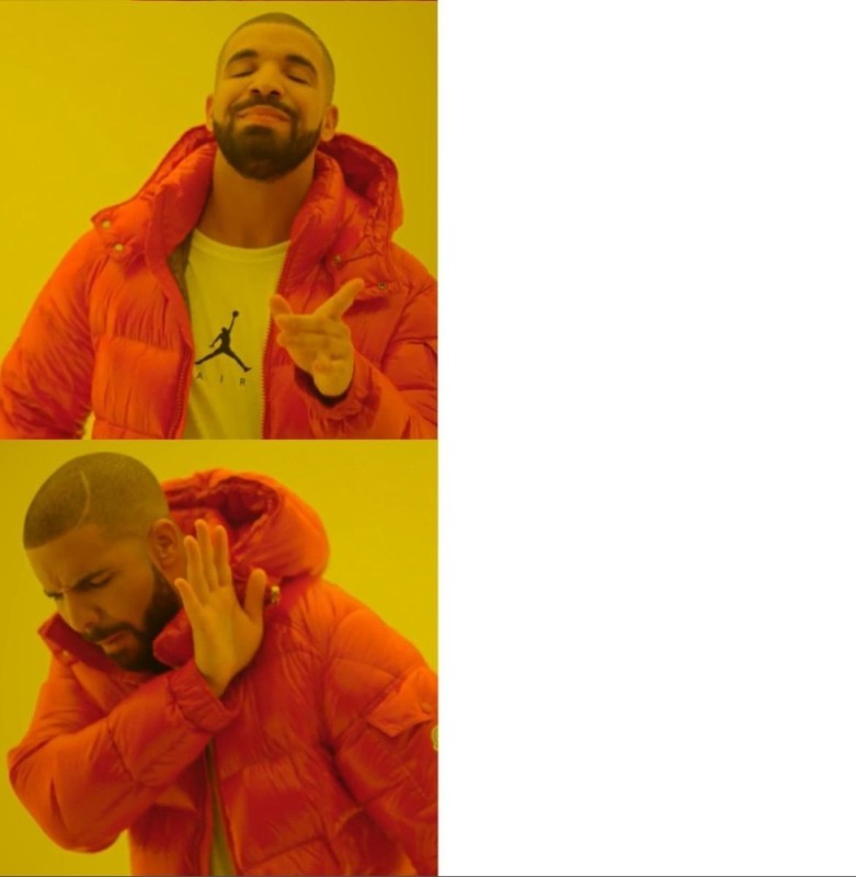 Create meme: meme Drake pattern, rapper Drake meme, drake meme