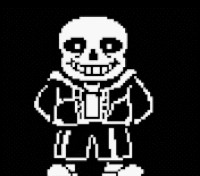 Create meme: undertale sans , sans pixel, pixel sans