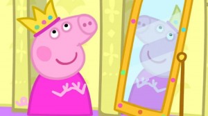 Создать мем: свинка пеппа королева, свинка пеппа принцесса мультик, мультик свинка пеппа
