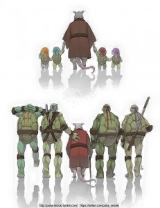 Create meme: splinter and the turtles, the evolution of teenage mutant ninja turtles, teenage mutant ninja turtles and splinter