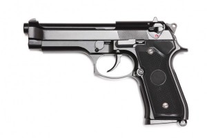 Create meme: Beretta gun battle on a white background, gun Beretta 9, beretta m9 pistol