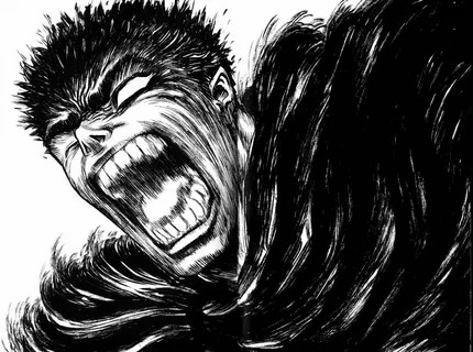 Создать мем: berserk, берсерк гатс, берсерк черно белый