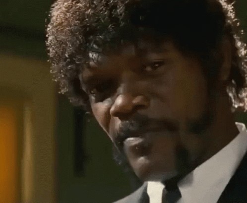 Create meme: Samuel El Jackson pulp fiction, l jackson, pulp fiction Samuel Jackson