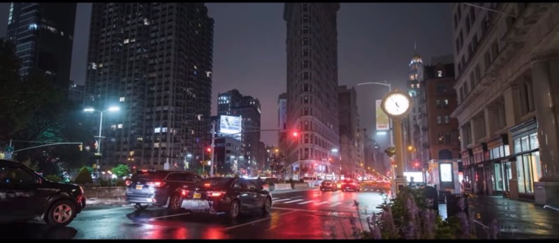 Создать мем: нью йорк перспектива, ночной город, пятая авеню нью йорк