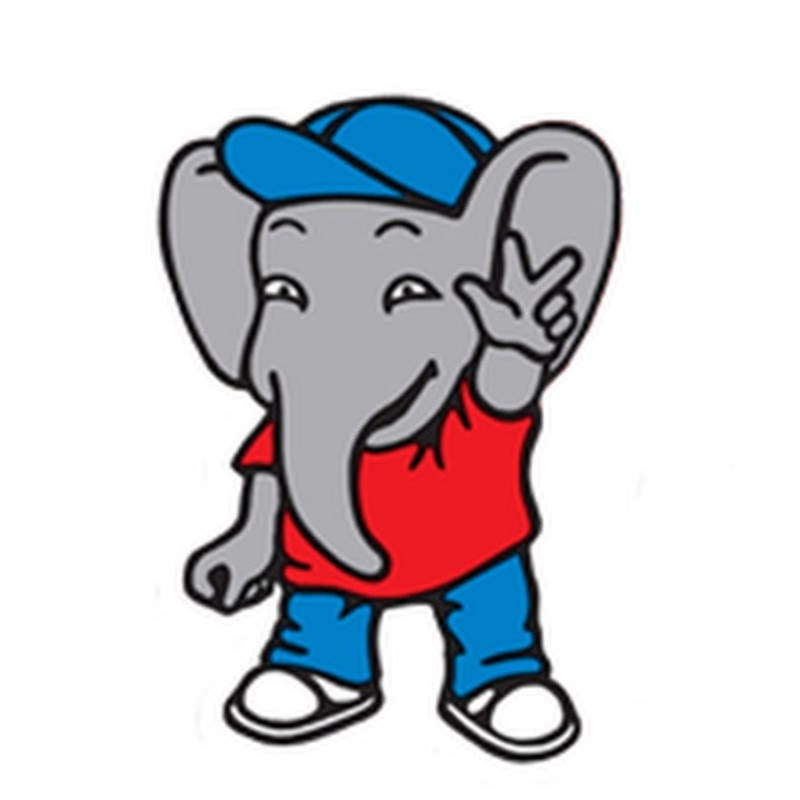 Create meme: baby elephant dandy, dandy elephant, the dendy prefix