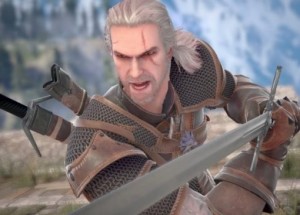 Create meme: the Witcher series of games, soul calibur 6 Geralt, white wolf Geralt