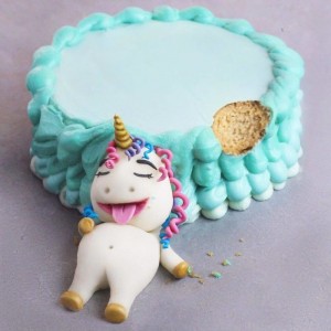 Create meme: cake decoration, unicorn cake, cute cakes