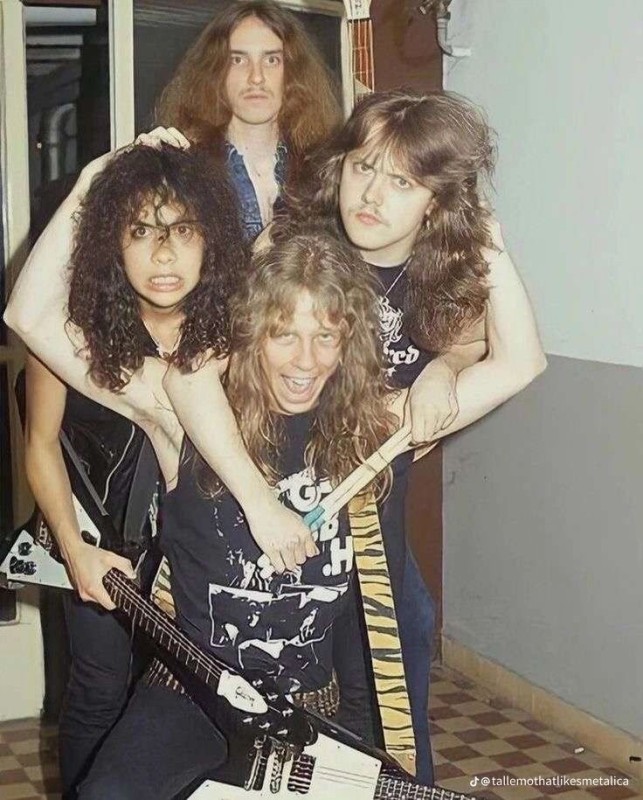 Create meme: metallica band 1983, metallica , cliff Burton