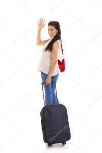 Create meme: girl waving goodbye pictures, travel, young woman