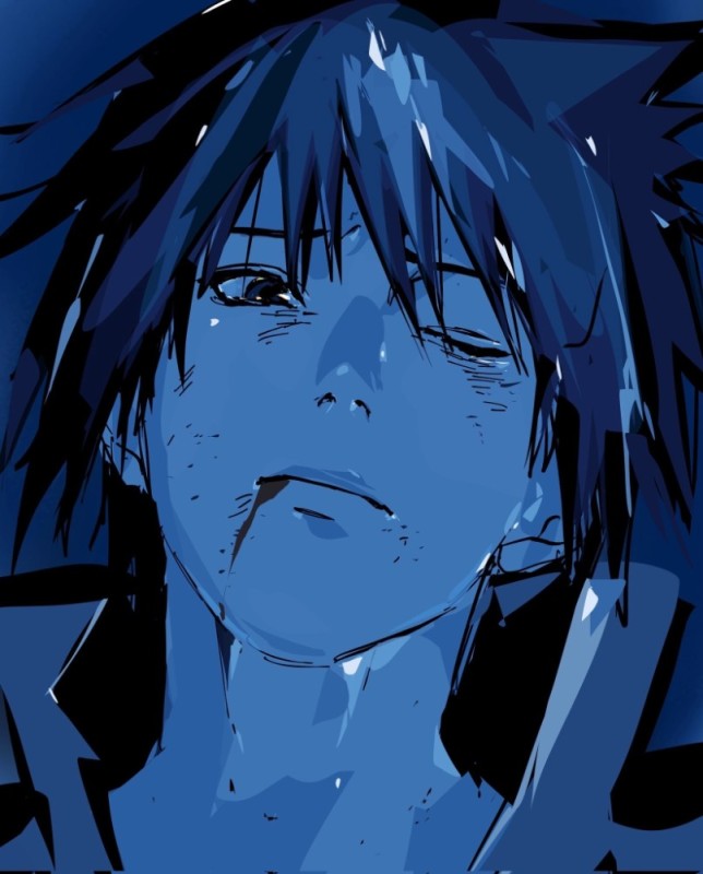 Создать мем: аниме грусть саске, саске учиха грустный, sasuke