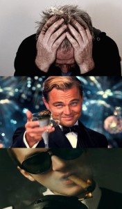 Create meme: Leonardo DiCaprio with a glass of, Leonardo DiCaprio the great Gatsby, Leonardo DiCaprio raises a glass