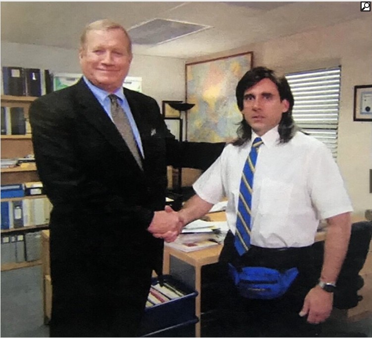 Create meme: series office memes, office meme handshake, series the office memes handshake