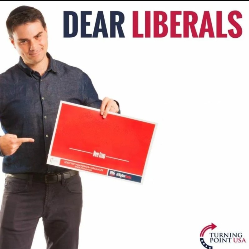 Create meme: dear liberals sincerely conservatives original, dear liberals, businessmen