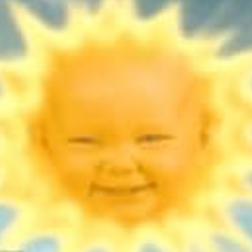 Create meme: the sun in the Teletubbies, the sun from Teletubbies, the sun from Teletubbies