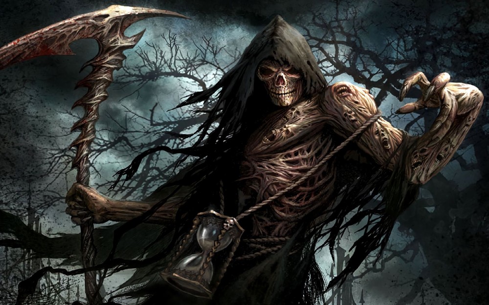 Create meme: grim reaper death, reaper of death, death with a scythe art