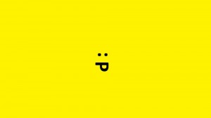 Создать мем: улыбка минимализм, улыбка на желтом фоне, логотип