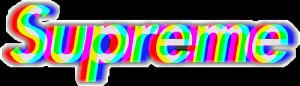 Создать мем: supreme glitch logo, глитч, милая радуга