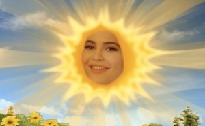 Create meme: teletubbies sun, sun he, sun