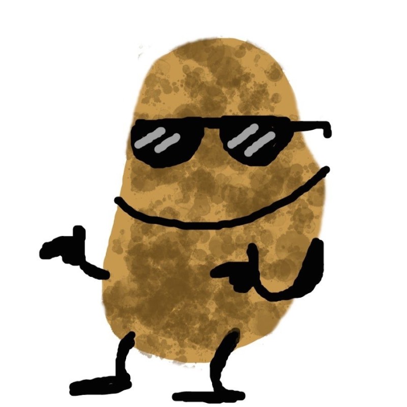 Создать мем: картошка человечек, картошечка, картошка смешная