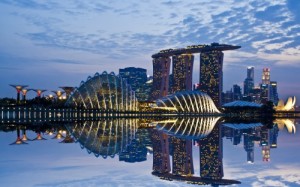 Создать мем: reflection, жители сингапура, отель marina bay sands