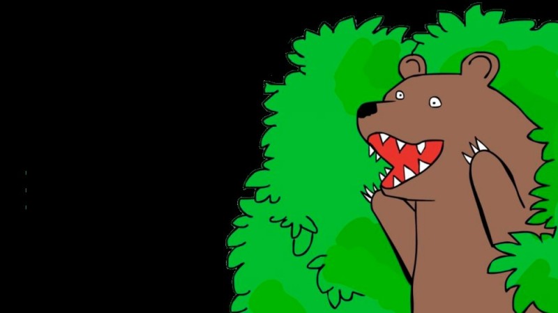 Создать мем: медведь в лесу мем, мем медведь, медведь кусты