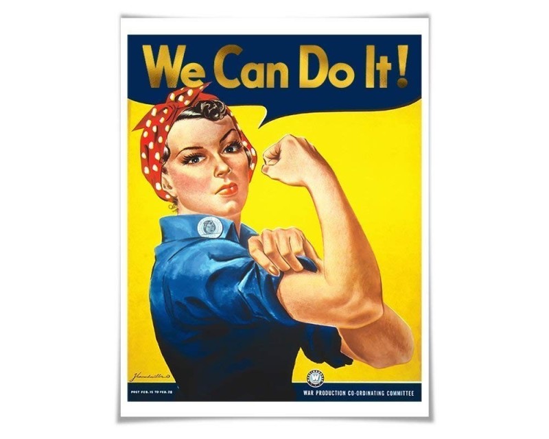 Create meme: cleansize Rosie poster, retro posters, poster we can do it 