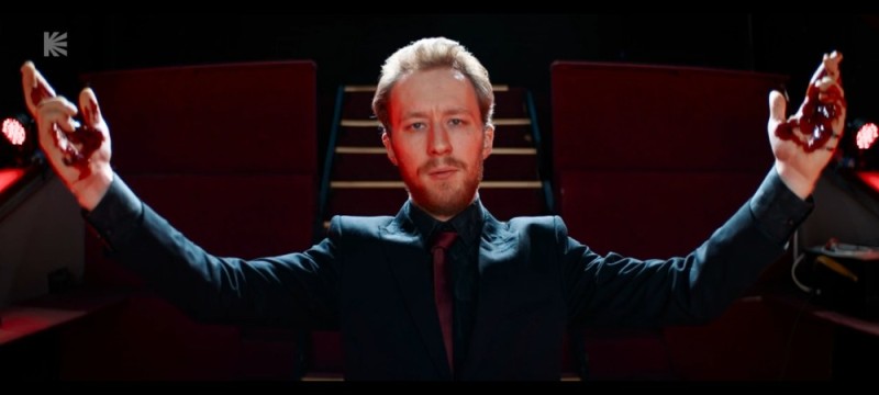 Create meme: in the theater, max von sydow as a young man, famous comedians