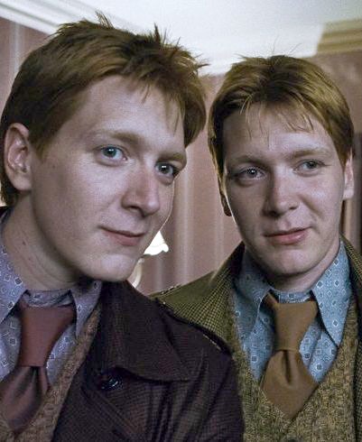 Create meme: Fred and george weasley, George weasley, Harry potter the weasley twins