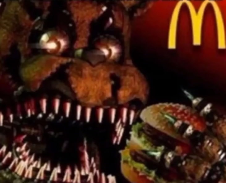 Create meme: Nightmarish 5 nights with Freddy a nightmarish game, 4 fnaf, five nights at Freddy's 4