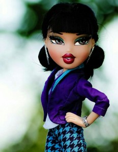 Create meme: Barbie doll school, bratz jade, people remade with dolls