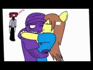 Создать мем: фиолетовый парень и его девушка фнаф, purple guy x heartmay, фиолетовый человек