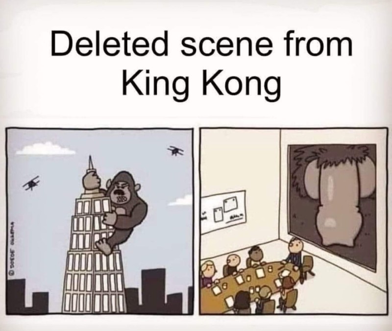Создать мем: кинг конг на башне, king kong vs godzilla, king kong