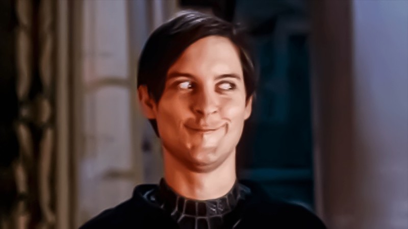 Create meme: Tobey Maguire smile, Tobey Maguire spider man meme, Tobey Maguire 