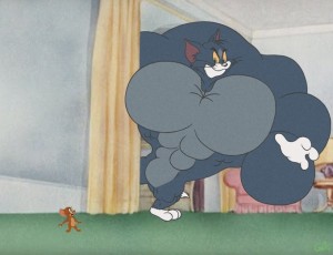 Create meme: Cartoon, Tom and Jerry Tom and Jerry, inflated Tom and Jerry