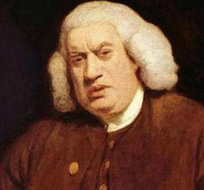 Create meme: Samuel johnson, Samuel Johnson meme, Samuel Johnson is a British poet