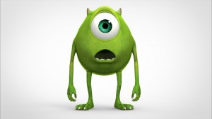 Create meme: Monsters Inc., Mike wazowski sings, Mike wazowski 3D