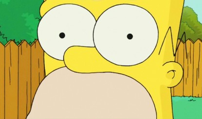 Create meme: the simpsons , Homer the monkey in Simpson's head, in the mind of Homer's monkey in the simpsons