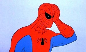 Создать мем: человек паук 1967, спайдермен мем, человек паук фейспалм