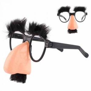 Создать мем: смешные очки, очки с носом, очки
