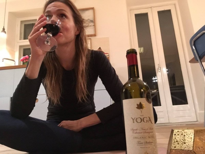 Create meme: a large glass of wine, girl , Russian girls 