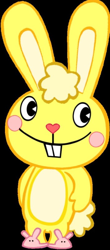 Create meme: happy tree friends , cuddles happy tree friends, happy three friends rabbit