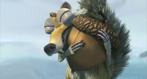 Create meme: the squirrel scrat from ice age, ice age, ice age squirrel
