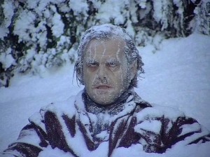 Create meme: Jack Nicholson in the snow, Jack Nicholson the shining frozen, Jack Nicholson frozen