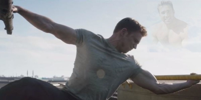 Create meme: Chris Evans , captain America keeps the helicopter, Steve Rogers holds a helicopter