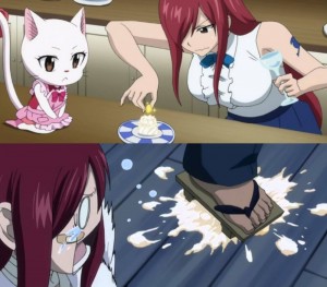 Создать мем: фейри тейл 23 серия, fairy tail anime, erza fairy tail