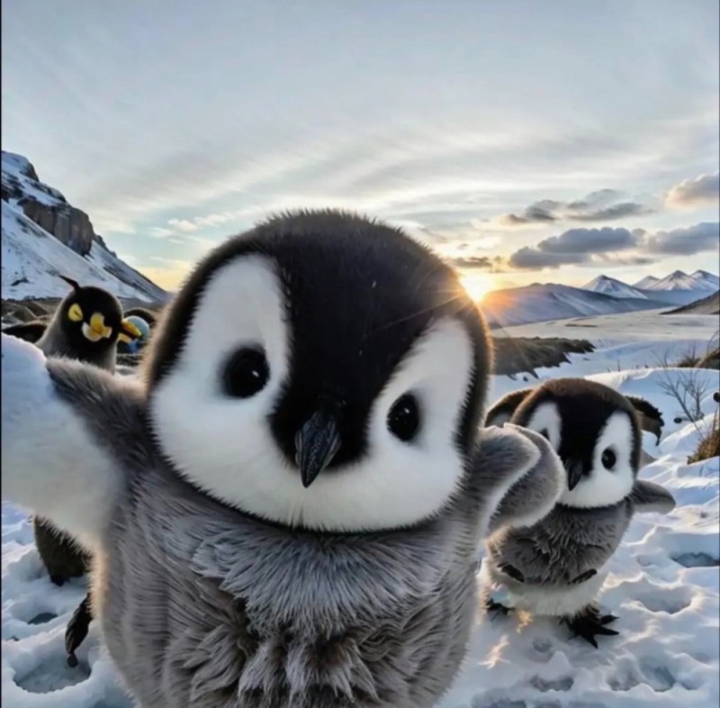 Создать мем: милый пингвиненок, пингвинчик, обои пингвинчики милые