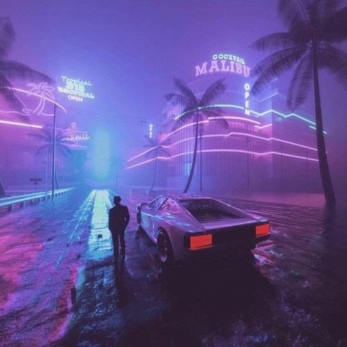 Create meme: retrowave miami, los angeles retrowave, syntwave vice city