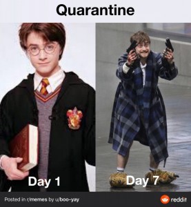 Create meme: cloak of Harry Potter, Daniel Radcliffe with guns in a Bathrobe, Daniel Radcliffe with guns to robe the movie