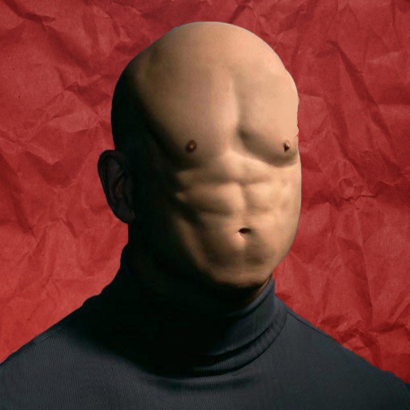 Создать мем: реалистичные маски, лицо, парень